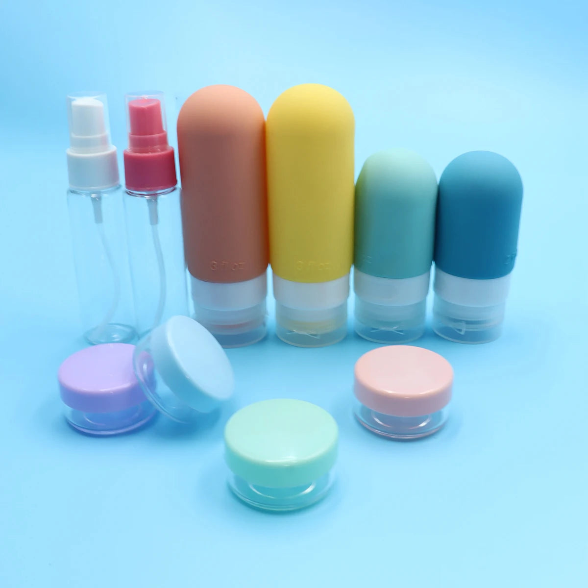 TravelMate™ Leakproof Bottles for Lotion, Shampoo & Skincare On the Go