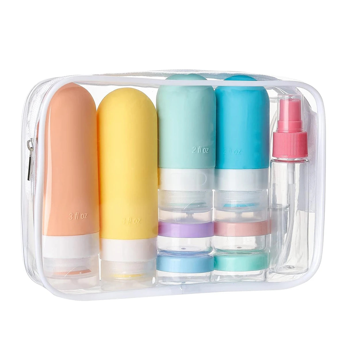 TravelMate™ Leakproof Bottles for Lotion, Shampoo & Skincare On the Go