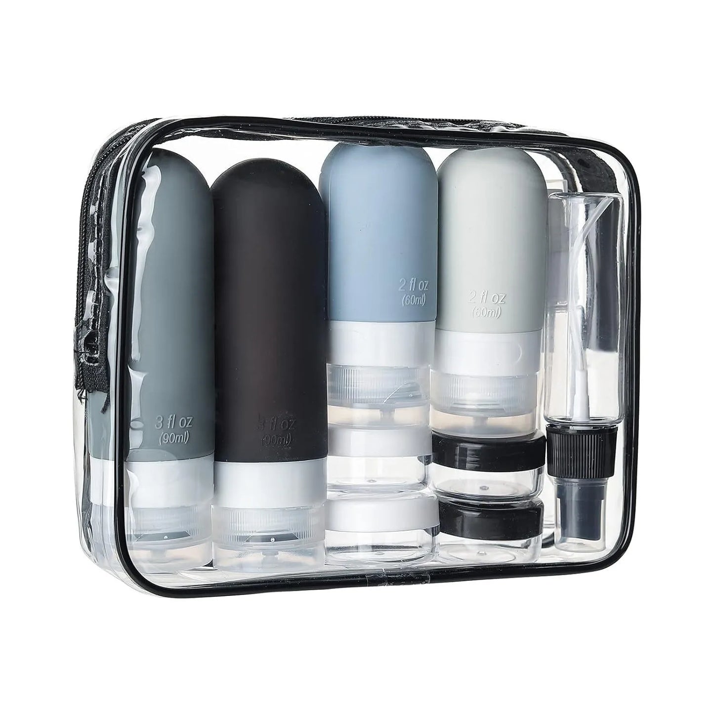 TravelMate™ Leakproof Bottles for Lotion, Shampoo & Skincare On the Go