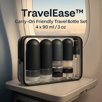 TravelMate™ Leakproof Bottles for Lotion, Shampoo & Skincare On the Go